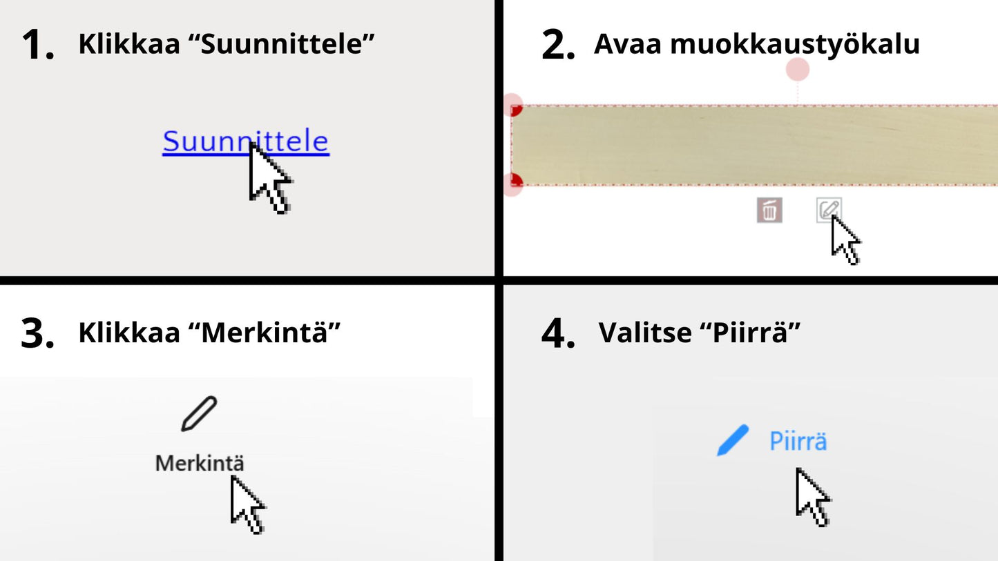 Suunnittele ja tilaa oma kauha
